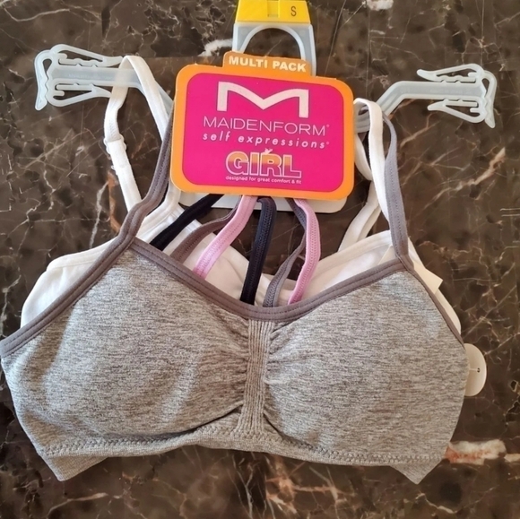 Maidenform Girls 2 pk Self Expression Bra size S - Picture 1 of 3